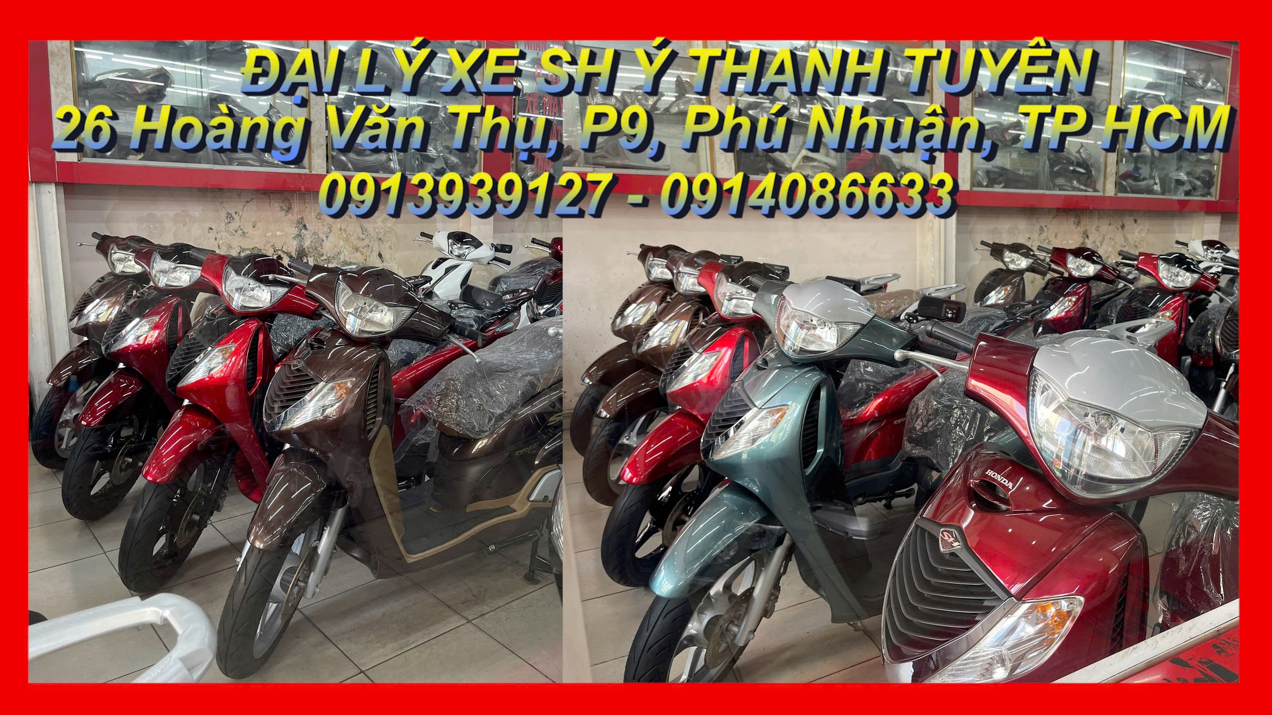 SH THANH TUYÊN GIỚI THIỆU SH NHẬP Ý ĐỜI 2008, GIÁ GIAO ĐỘNG TỪ 45TR ĐẾN 75TR TÙY THEO XE, ĐỦ MÀU CHO MÌNH LỰA CHỌN.